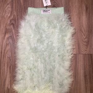 BNWT CHRISTIAN COWAN x maxbone Feather Dog Jumper in Mint - Size XL